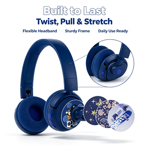 Nouveaux écouteurs Bluetooth anti-bruit BuddyPhones pour enfants, casque stéréo sans fil sécurisé pour enfants, vente en gros pour cadeaux - Product Image 1