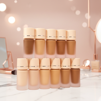 Fond de Teint Liquide Vegan Mat Couvrance Totale Waterproof Longue Tenue Maquillage Visage Personnalisé OEM Usine