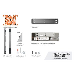 Support mural pour moniteur TV ( 75 Kg ) VESA 400 x 400 ELITE TVM5505 Fixe Noir 5855050 - Product Image 4