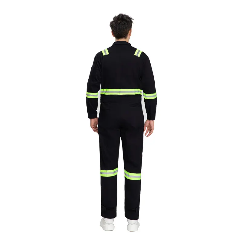 Jumpsuit an ninh chống mài mòn và chống bụi bẩn phù hợp với dài tay Phản Chiếu Dải lao động bảo vệ an ninh bảo vệ đồng phục