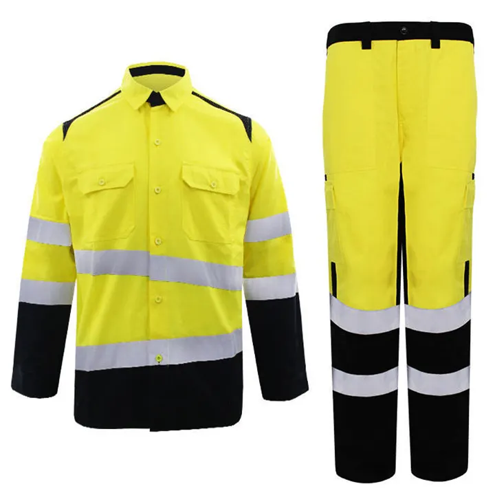 Ant5ppe của nam giới chống cháy phản quang an toàn phù hợp với thợ điện bảo hộ lao động với an ninh đồng phục phản quang làm việc quần áo