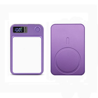 Awesomesub Batterie externe Li-Polymère avec insert en verre pour sublimation, 5000mAh/10000mAh, Chargeur magnétique sans fil rapide Apple/USB, Promotionnel