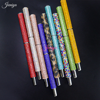 Haute qualité blingbling brillant AB couleur strass décoration poignée antidérapante ultra-fine rayé brosses brosse à ongles