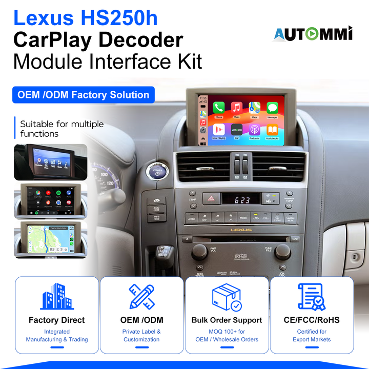 レクサスHS250h用社外補修用液晶モニター新品 H8e0320c12d604a35b32a794c342d3