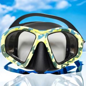 Máscara de Buceo de Silicona HD Antivaho y Gafas de Snorkel con Marco Grande, Máscara Facial para Buceo Libre para Adultos, Hombres y Mujeres, Natación - Product Image 1