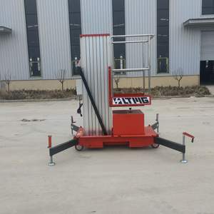 मोबाइल छोटे एल्यूमीनियम मिश्र धातु लिफ्ट इनडोर लिफ्ट इलेक्ट्रिक लिफ्टिंग प्लेटफॉर्म सिंगल और डबल कॉलम हवाई कार्य मंच - Product Image 2