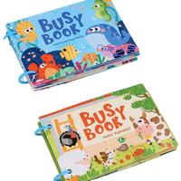 2024 ferme océan Alphabet thème Animal bébé silencieux papier Puzzle occupé livre Montessori autisme sensoriel jouets éducatifs pour les enfants