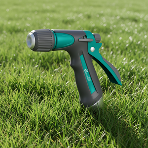 Buse de tuyau d'arrosage de jardin avec buse en métal <span class=keywords><strong>Pistolet</strong></span> à <span class=keywords><strong>eau</strong></span> en métal à haute pression avec déclencheur <span class=keywords><strong>vert</strong></span> Buse de pulvérisation à haute pression - Product Image 1