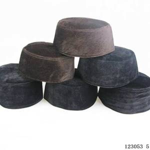 Nuevo Diseño Yaseen, Gorro Islámico Musulmán para Hombre con Estampado Árabe, Gorra de Terciopelo de Poliéster de Color Sólido con Cierre Trasero - Product Image 5