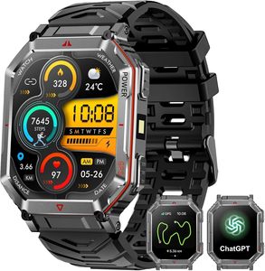 Reloj Inteligente EDS KR92 con GPS, Camuflaje, Linterna LED, Más de 100 Modos Deportivos, Llamadas por Bluetooth, Reloj Inteligente de Fitness, Brújula, Asistente de Voz GPT - Product Image 1