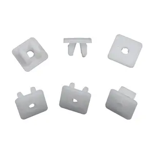 K05白色方形塑料自攻螺钉底座755216110000汽车用尼龙和聚甲醛夹，用于汽车和汽车零件