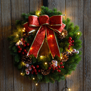 Guirlande <span class=keywords><strong>de</strong></span> <span class=keywords><strong>Noël</strong></span> pré-éclairée <span class=keywords><strong>de</strong></span> 35 à 60 cm, guirlande <span class=keywords><strong>lumineuse</strong></span> pour la décoration <span class=keywords><strong>de</strong></span> <span class=keywords><strong>Noël</strong></span> à la maison - Product Image 6