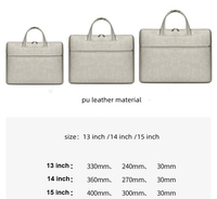 Sac d'ordinateur portable 15.6 pouces mallette Messenger sac transportant pour le travail personnalisé PU cuir pochette d'ordinateur pochette d'ordinateur pour hommes femmes