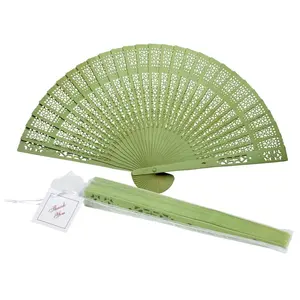 High Quality Wooden Folding Bamboo Hand Fan Custom Folding Hand Fans Wooden Folding Hand Fan for Wedding