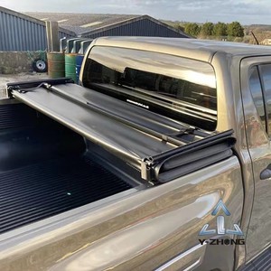 Accessoires de voiture Offre Spéciale Couverture de tonneau rétractable Couvre-lit de <span class=keywords><strong>camion</strong></span> en vinyle souple à trois volets pour <span class=keywords><strong>GMC</strong></span> <span class=keywords><strong>Sierra</strong></span> <span class=keywords><strong>1500</strong></span> 6.6ft - Product Image 6