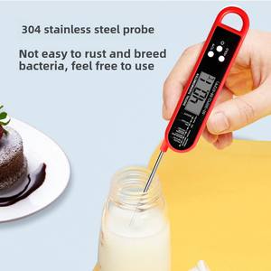 도매 디지털 스마트 주방 온도계 인기있는 접이식 디자인 바베큐 고기 구운 우유 수온 크로스 보더 - Product Image 3