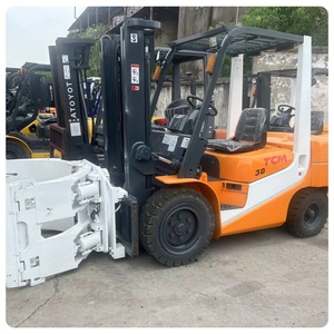 <b>Used</b> TCM FD30 Diesel Forklift Good Condition Earthmoving Heavy Equipment with Two Stage Mast and Carrying Frame - Product Image 2