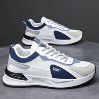 Chaussures de course pour hommes en PU respirant pour l'hiver, fermeture à lacets, semelle épaisse, décontractées