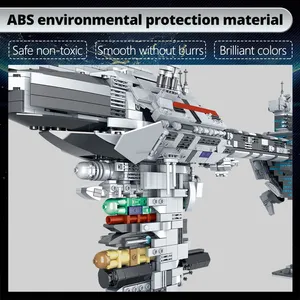 Mk Khối Nhựa Xây Dựng Công Nghệ Cao Gạch Moc Cuộc Chiến Tranh Tàu Vũ trụ Xe Trẻ Em Đồ Chơi Cho Trẻ Em Người Đàn Ông Cậu Bé Món Quà Sinh Nhật 032001 - Product Image 6