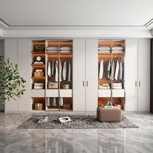 <span class=keywords><strong>Armoire</strong></span> de chambre BALOM sur mesure pour toute la maison, style moderne, avec portes vitrées et rangements - Product Image 3