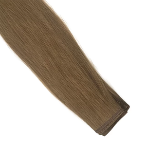 Extensions de cheveux en trame PU en gros, qualité supérieure, 100% cheveux humains, provenance unique, double tirage, extensions de cheveux en trame PU Genius - Product Image 2