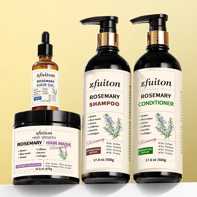 Rosemary Shampoo Set For Healthy Hair Care Deep Cleansing Moisturizing Leave-In Treatment For Improved Hair Growth