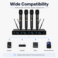Système de microphone sans fil UHF KU44R pour chant, système de microphone de haute qualité, audio professionnel pour la scène, le chant