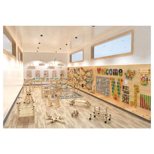 Paneles de Pared Educativos de Madera DIY Personalizados para Jardín de Infancia, Juegos de Pared Interactivos y Creativos STEM para Pasillos de Preescolar - Product Image 3