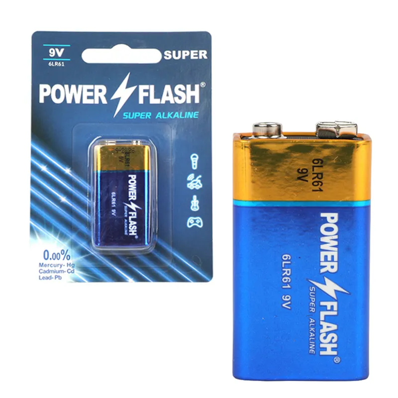 Power Flash Premium 6 Lr61 9V Alkaline Batterie Marken produkt für Multimeter