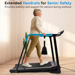Mesin treadmill harga rendah, olahraga listrik profesional berjalan berlari rehabilitasi untuk penggunaan gym rumah orang tua dengan pegangan tangan - Product Image 4
