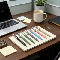 Bolígrafo Retráctil de Plástico de 0.5mm con Cuerpo Deportivo para Escritura, con Logotipo Personalizado, Accesorios de Oficina Ejecutiva, Bolígrafo NFC