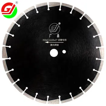 GJ prezzo all'ingrosso 14 pollici 350mm diamante taglierina asfalto lama sega circolare per il taglio veloce chilometri asfalto strumenti di cemento