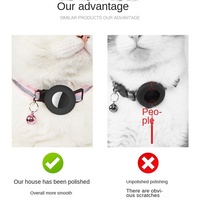 Collier de chat anti-perte à la mode avec support Airtag réfléchissant réglable Breakaway sécurité Durable Nylon confort adapté pour les chats