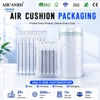 Film d'emballage à coussin d'air OEM ODM en rouleau, film de protection gonflable à colonnes d'air pour l'expédition de marchandises fragiles