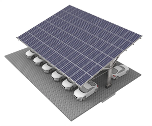 Sistema de Montaje de Carport Solar Moderno de Alta Calidad con Paneles Fotovoltaicos, Estructura de Estacionamiento, Resistencia al Viento 60m/s y Carga de Nieve 3KN/m - Product Image 1
