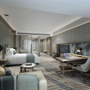 Ensemble de chambre à coucher de luxe de qualité supérieure pour hôtel, taille king, avec tête de lit capitonnée, pour salons d'hôtel haut de gamme - Product Image 2