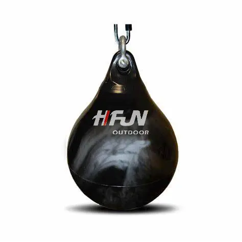 PVC 18 inç eğitim Fitness ağır su dolu Aqua delme boks torbası