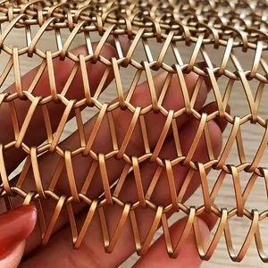 Mesh Wire Mesh Stainless Steel Chain Link Mesh Architectural Decorative Spiral Wire Mesh For Partition