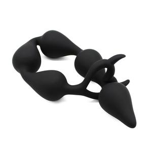 Nieuw Binnen Grote Siliconen Anale Kralen Flexibele Butt Plugs Anale Seksspeeltjes Sex Producten <span class=keywords><strong>Unisex</strong></span> Anale Ballen 36*3.5 Cm - Product Image 2