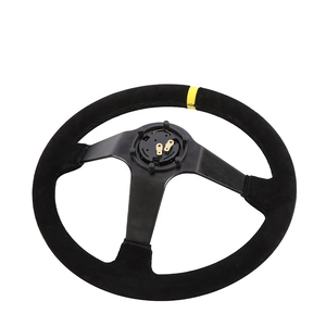 Japon, États-Unis, Australie Offre Spéciale volant personnalisé, autocollants de corne à motif de broderie personnalisables 330/350mm volant - Product Image 6