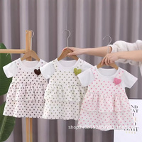 Nouvelle robe d'été pour bébé, mini robe à fleurs pour petite fille