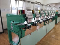 Machine de broderie automatique pour vêtements, chapeau plat, multifonction, 12 à 15 aiguilles