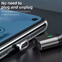 Cable de Carga Magnético USB 3 en 1 al por Mayor, Carga Rápida de 3A, Trenzado de PVC/Nylon, OEM para Smartphones iOS y Android