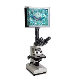 Pantalla LCD de 7 pulgadas, microscopio óptico biológico 1600X reutilizable para Hospital, Laboratorio de Ciencia de mascotas, observación de bacterias, perro - Product Image 1