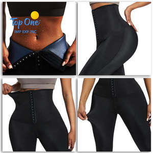 Top One Cintura alta Control de barriga Levantamiento de glúteos Deporte Fitness Entrenador de cintura Corsé Leggings Gimnasio Yoga Invierno Sauna Pantalones de chándal - Product Image 5