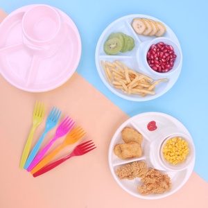 Split Kids Plate Bpa Free Milk <strong>Cereal</strong> Partition <strong>Plastic</strong> <strong>Bowl</strong> with Custom - Product Image 6