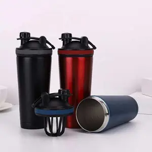 25Oz Siliconen Rubber Afdichting Zweet-Proof Ijs Shaker Fles, Duurzaam Mengbeker Gym Water Fles
