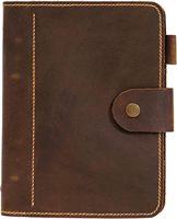 Carnet de notes A5 en cuir Crazy Horse, organiseur rechargeable, journal en cuir, carnet à anneaux A5, idéal pour un cadeau
