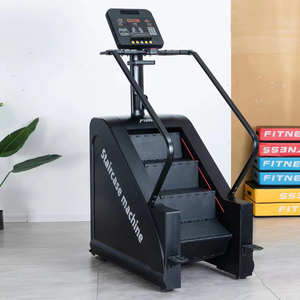 Simulateur d'escalade commercial d'intérieur, moniteur de fréquence cardiaque LED LCD, pédale suspendue amortissante, machine de cardio-training pour salle de sport - Product Image 3