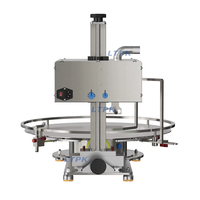 Machine à liquides haute viscosité à plateau tournant pour miel, huile, yaourt, sauce salade, en pot de verre, haute précision, pour petites entreprises